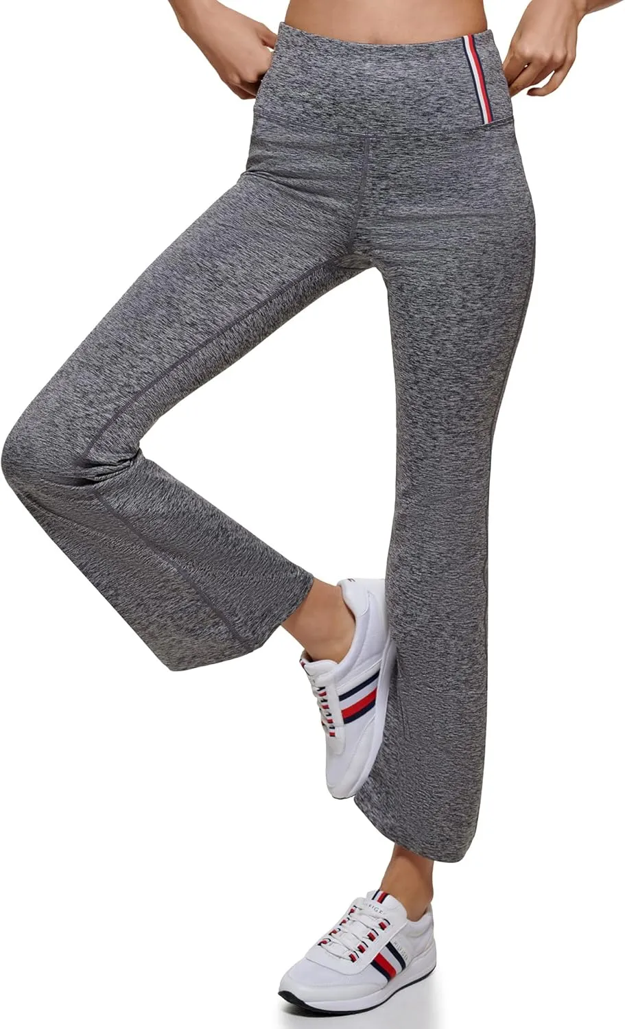 Tommy Hilfiger Women's Yoga Pant Casual Legging High Rise Space Dye