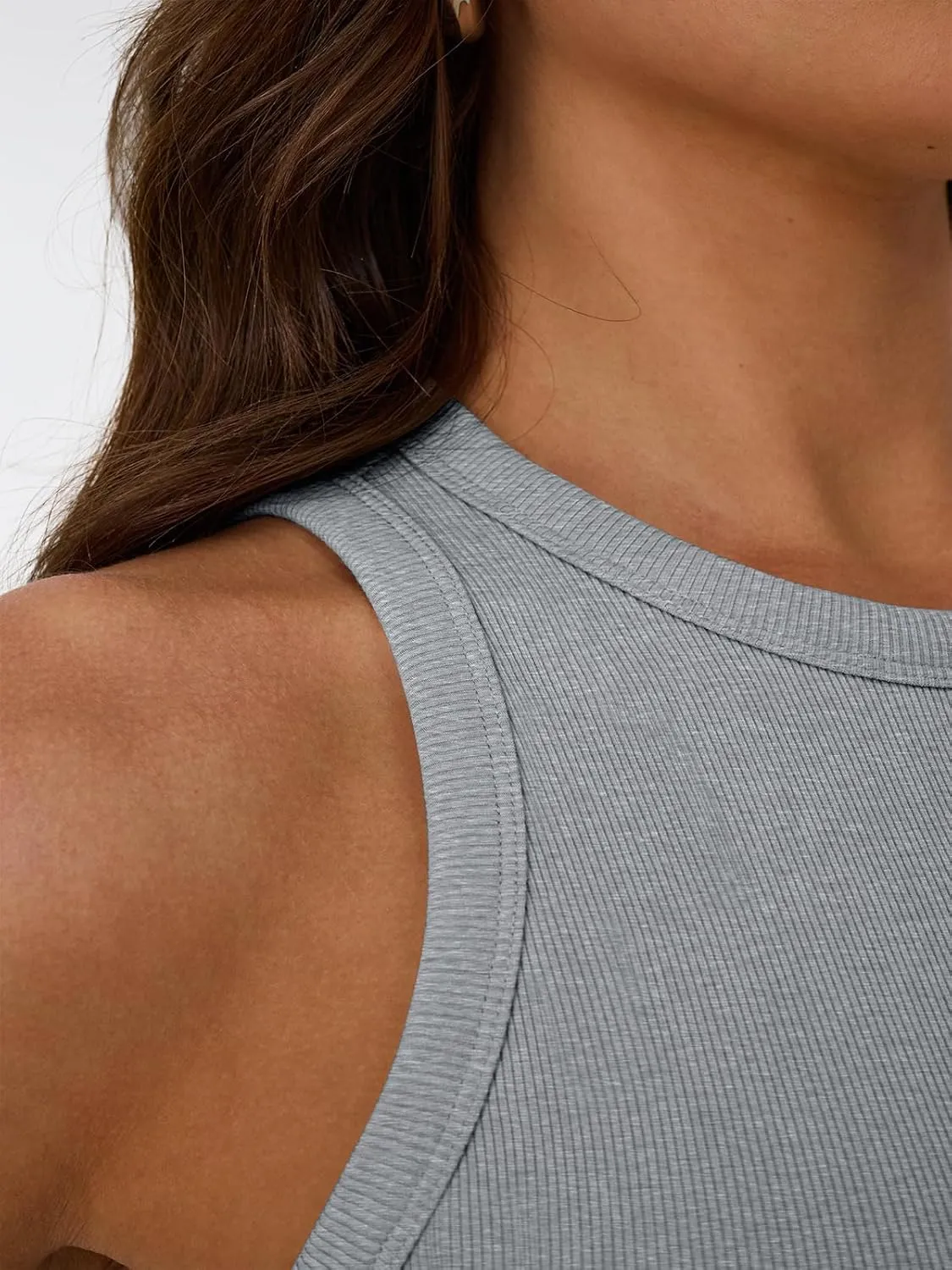 Trendy Queen Womens Tank Tops Summer Workout Racerback Ribbed Shirts Beach Vacation Outfits Spring Fashion Y2k Clothes