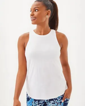 UPF 50  Luxletic Westley Tank Top - Resort White