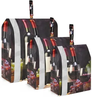 Vineyard Wine Grape Packing Cubes Set of 3, Lightweight Travel Luggage Organizers Foldable Bags for Easy Packing and Organization
