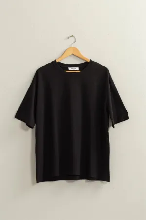 Violet Oversized T-Shirt In Black