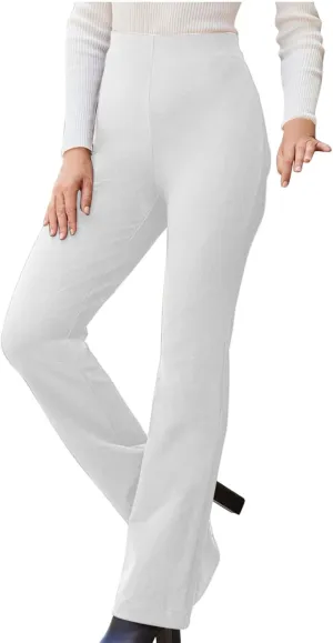 Women High Waist Pull-On Dress Pants Tummy Control Yoga Legging Trousers Business Casual Office Suit Pants for Work