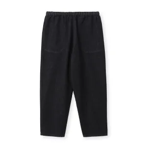 WOMEN'S BLACK DENIM EASY PANTS