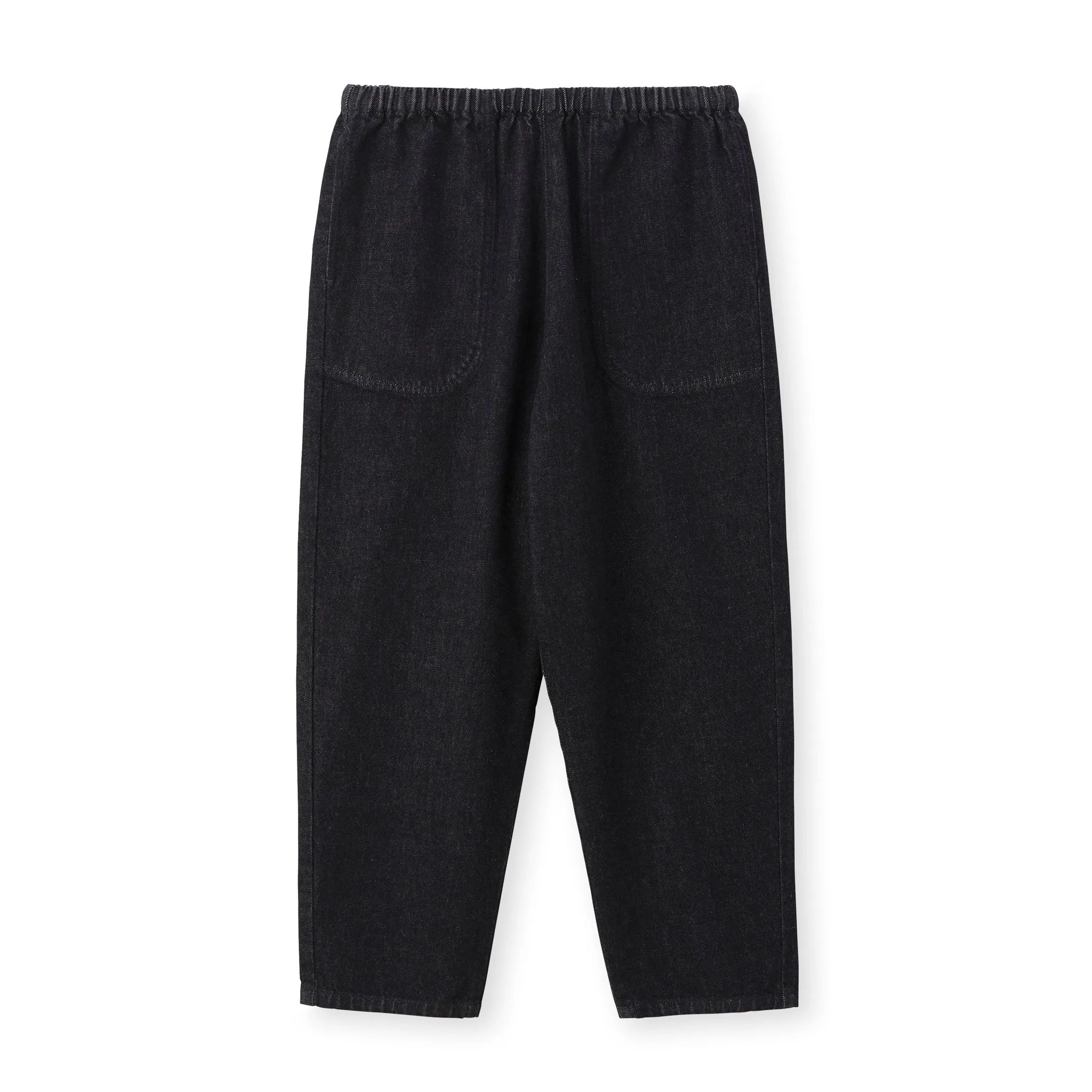 WOMEN'S BLACK DENIM EASY PANTS