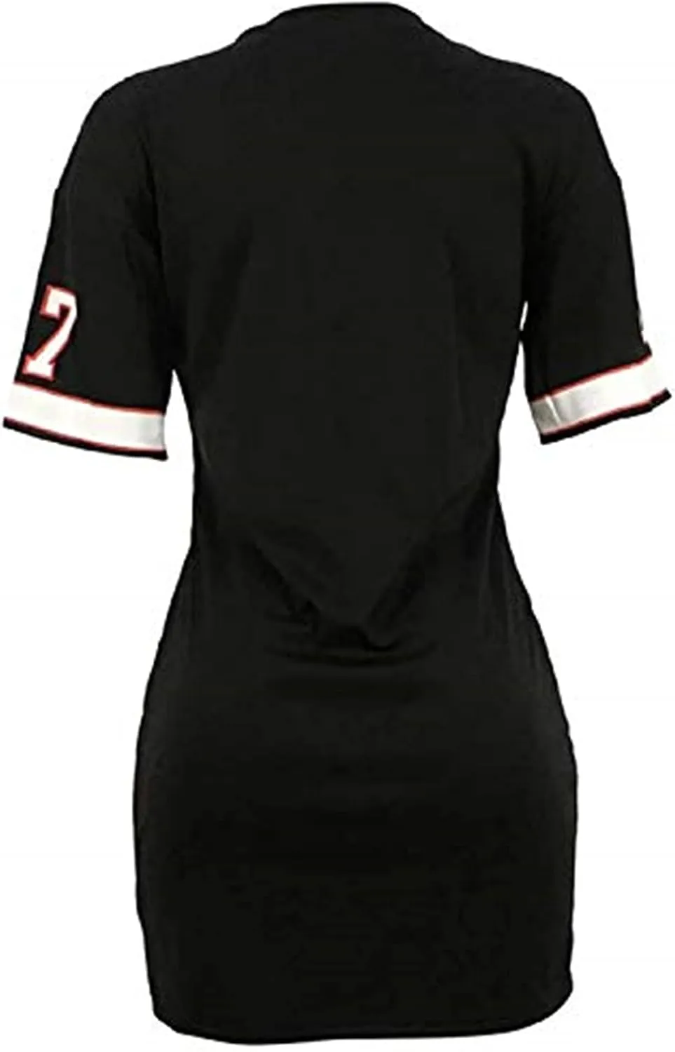 Women's Fashion Sexy V Neck Queen Letter Printed Package Dress Casual Hip Hop Short Sleeve Mini Dresses
