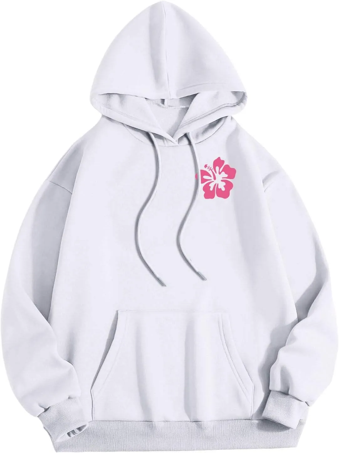 Womens Hoodies Long Sleeve Letter Print Warm Fall Winter Sweatshirts Oversized Hooded Pullover 2024 Trendy