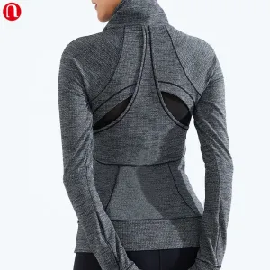 Women's Running Jackets - Long Sleeve Yoga Fitness Workout Jacket for Active Women