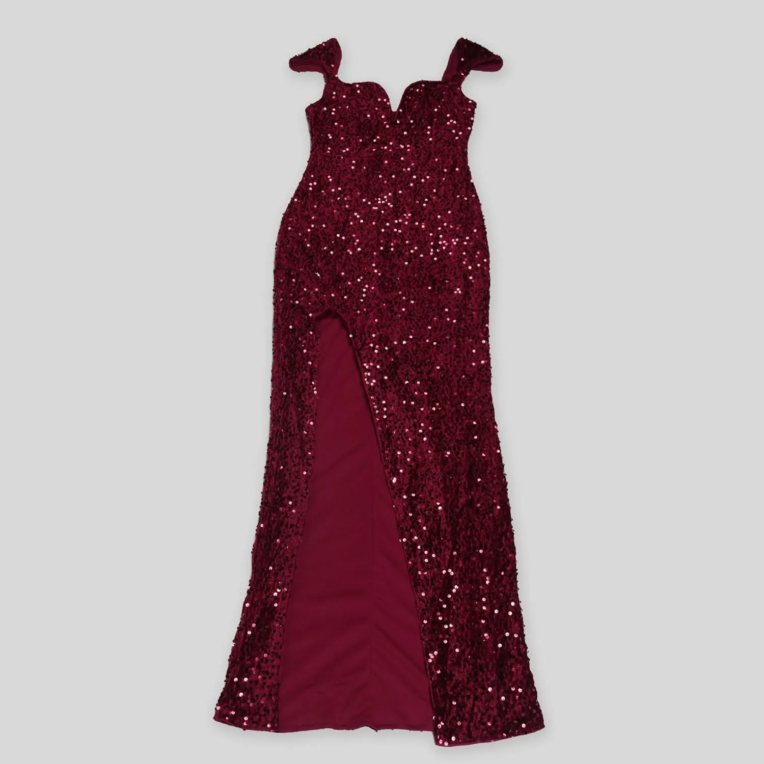 Women's Sexy Elegant Sparkly Sequins Party Club Night Bodycon Split Evening Dress