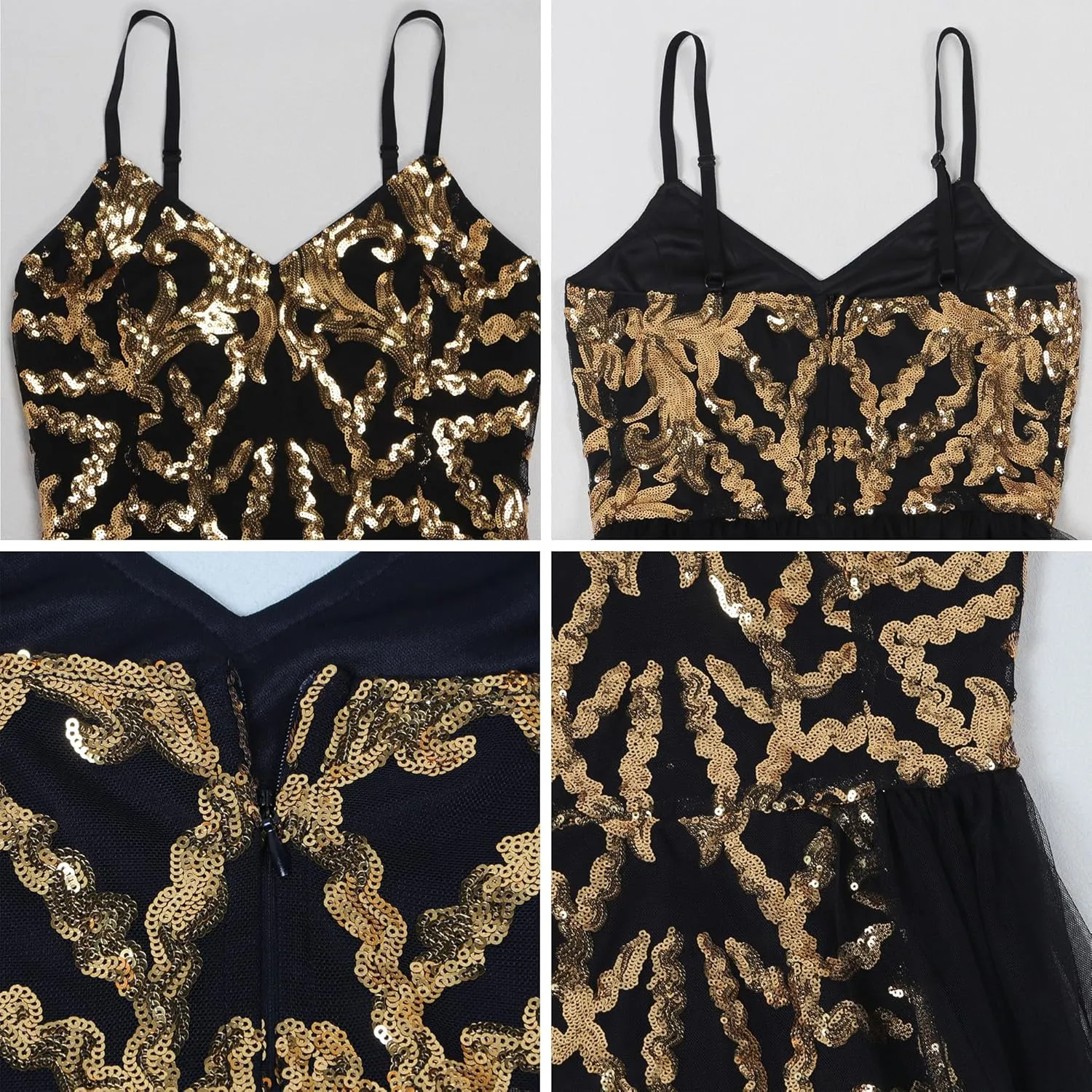 Women's Sexy Elegant Sparkly Sequins Party Club Night Bodycon Split Evening Dress