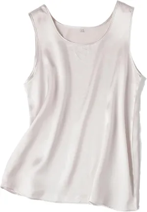 Women's Summer Silk Satin Camisole Tank Tops for Women Trendy Basic Sleeveless Camisole Vests