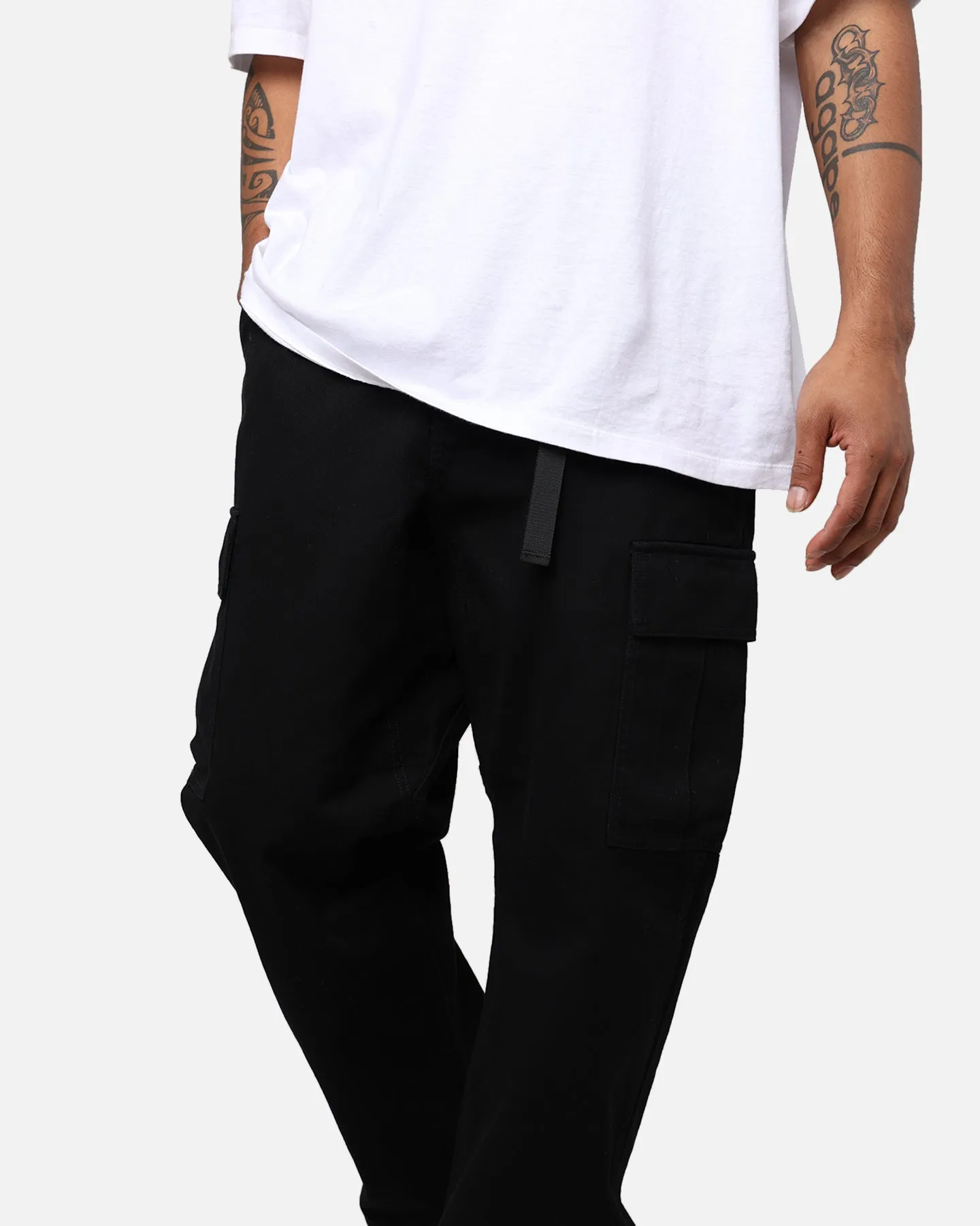 X-Large Twill Easy Cargo Pants Black