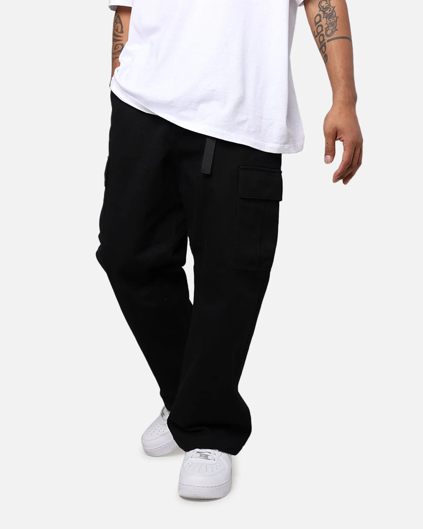 X-Large Twill Easy Cargo Pants Black