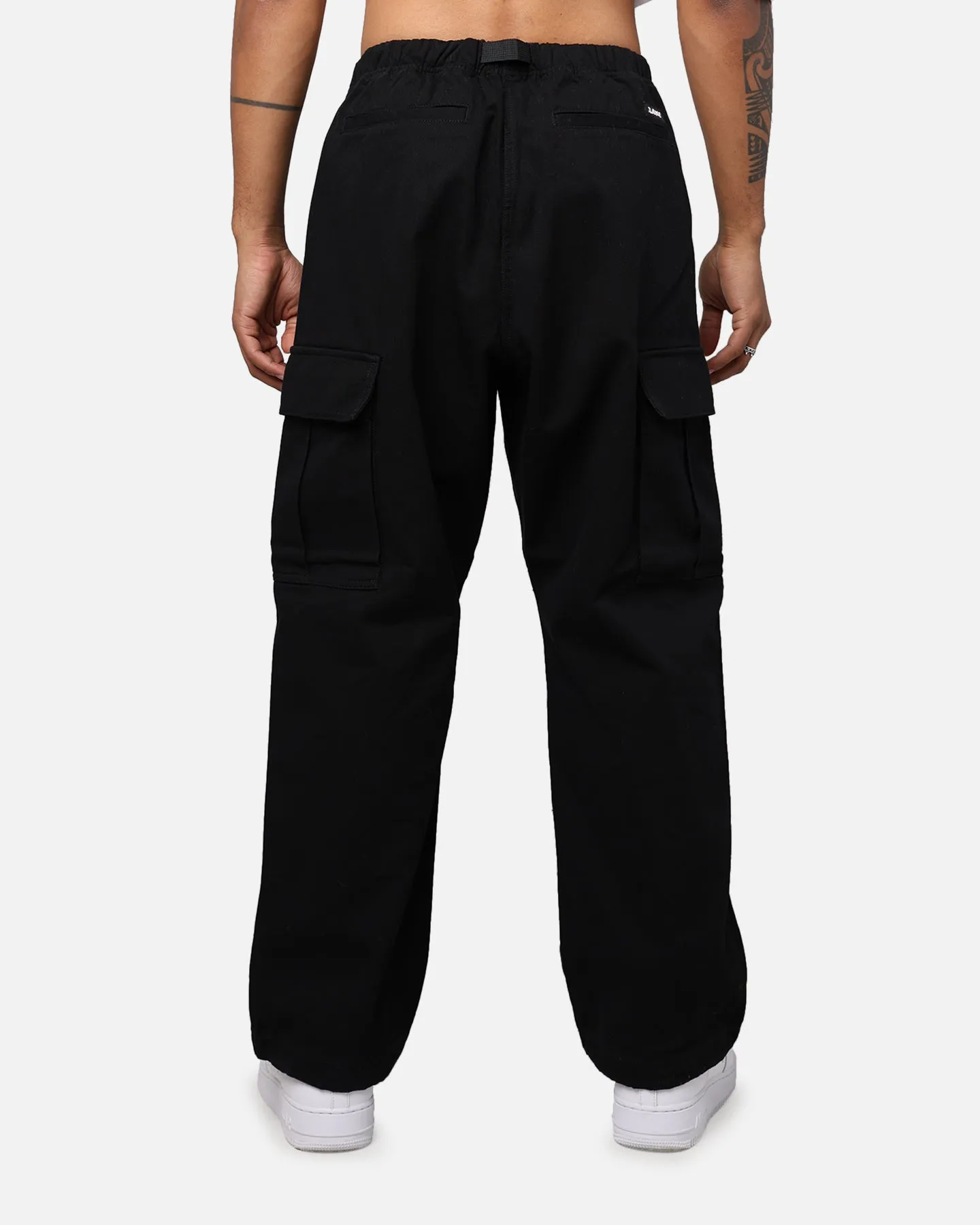 X-Large Twill Easy Cargo Pants Black