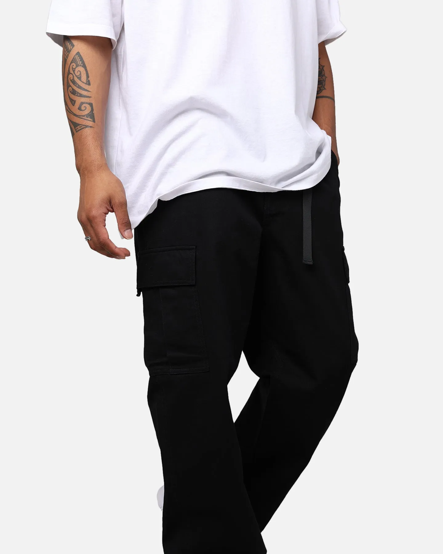 X-Large Twill Easy Cargo Pants Black