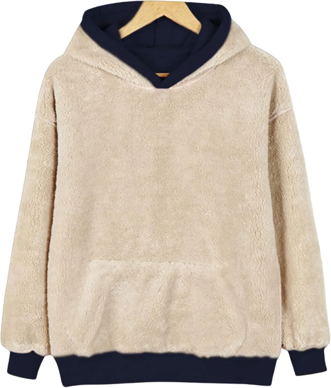 Yeokou Women's Winter Hoodies Pullover Sherpa Fleece Warm Heavyweight Sweatshirt