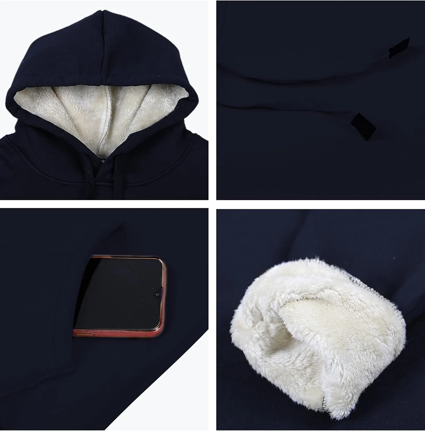 Yeokou Women's Winter Hoodies Pullover Sherpa Fleece Warm Heavyweight Sweatshirt