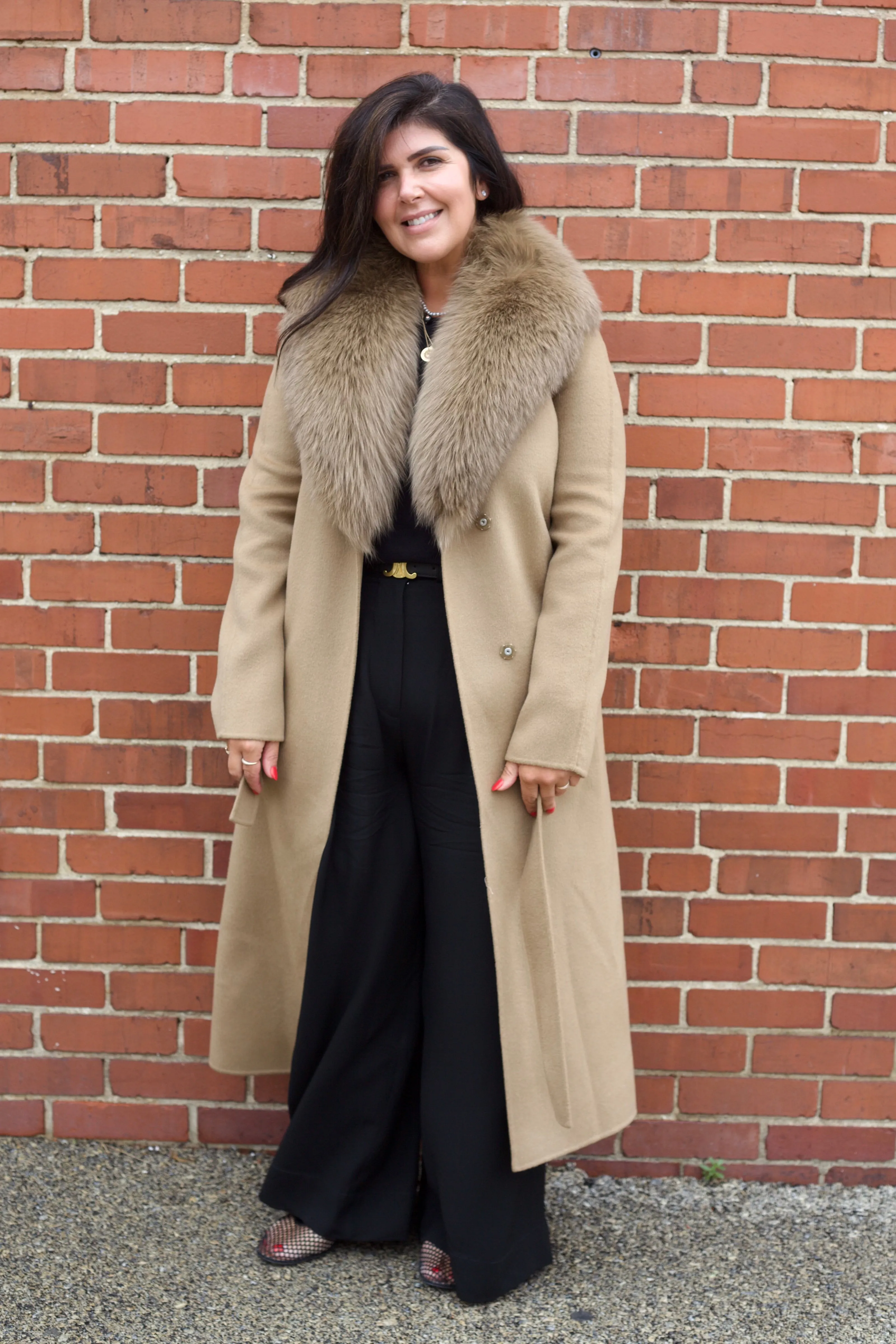 YVES SALOMON MANTEAU 119CM
