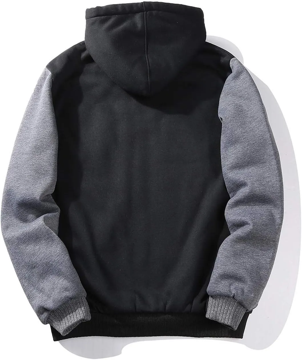 ZITY Men's Zip Up Hoodie Heavyweight Winter Sweatshirt Fleece Sherpa Lined Warm Jacket