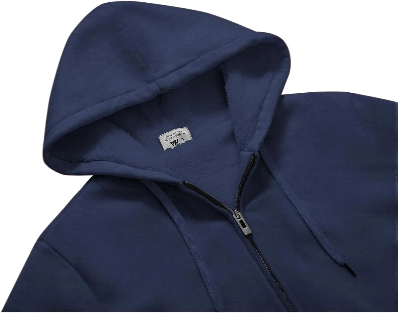 ZITY Men's Zip Up Hoodie Heavyweight Winter Sweatshirt Fleece Sherpa Lined Warm Jacket