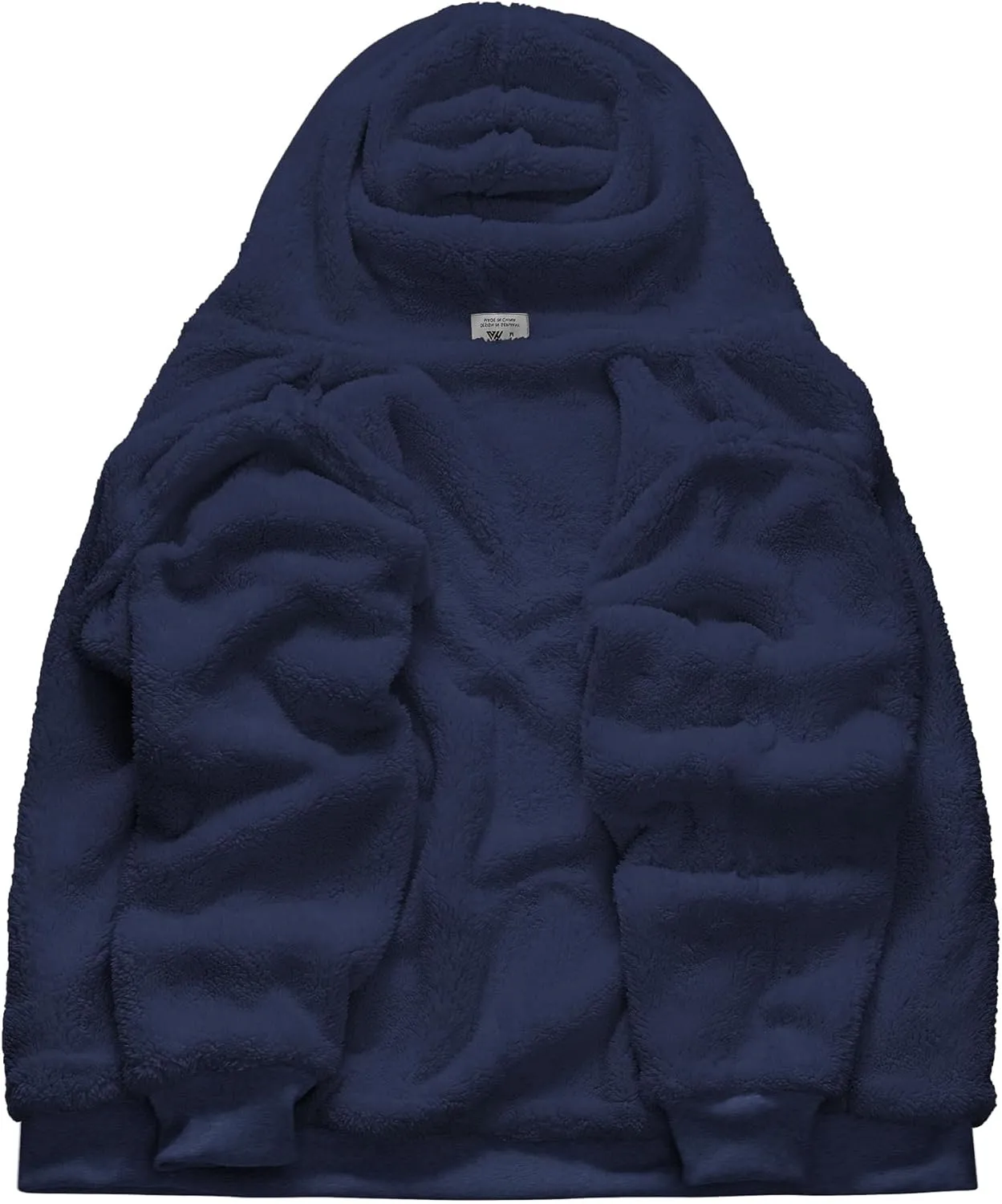 ZITY Men's Zip Up Hoodie Heavyweight Winter Sweatshirt Fleece Sherpa Lined Warm Jacket